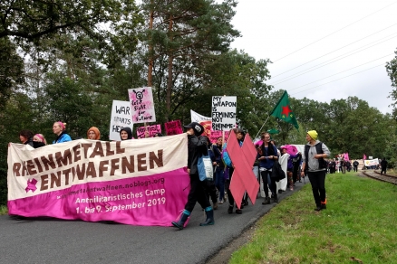 Demonstration in Unterlüß am 7. September 2019 während des Rheinmetall-Entwaffnen-Camps